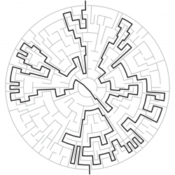 Circular maze solved
